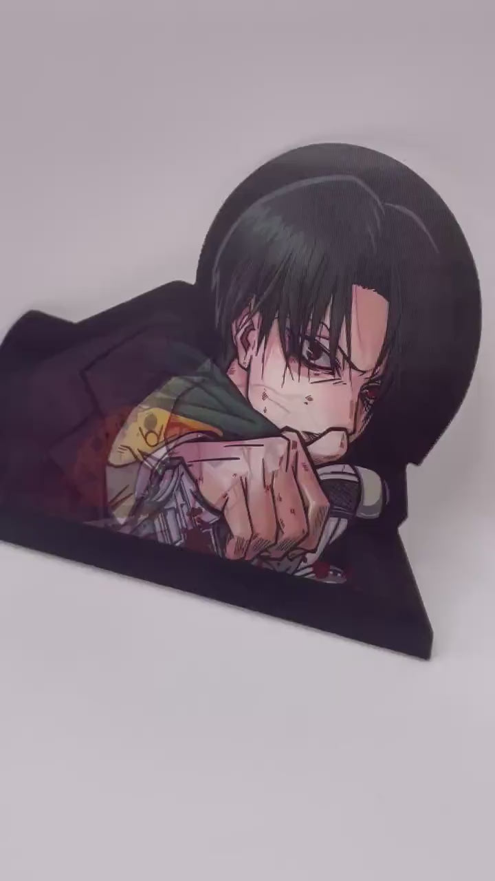 Peeker Sticker 3D Lenticular Motion Anime Style AOT 3