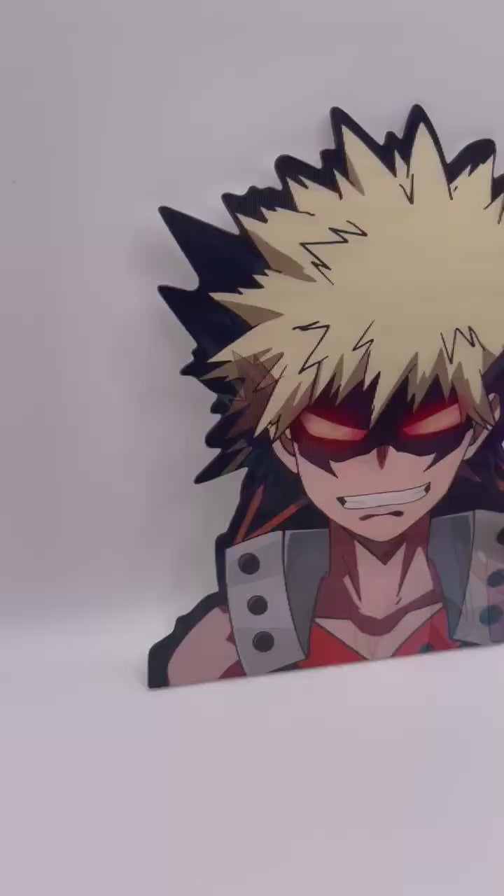 Peeker Sticker 3D Lenticular Motion Anime Style MHA 2