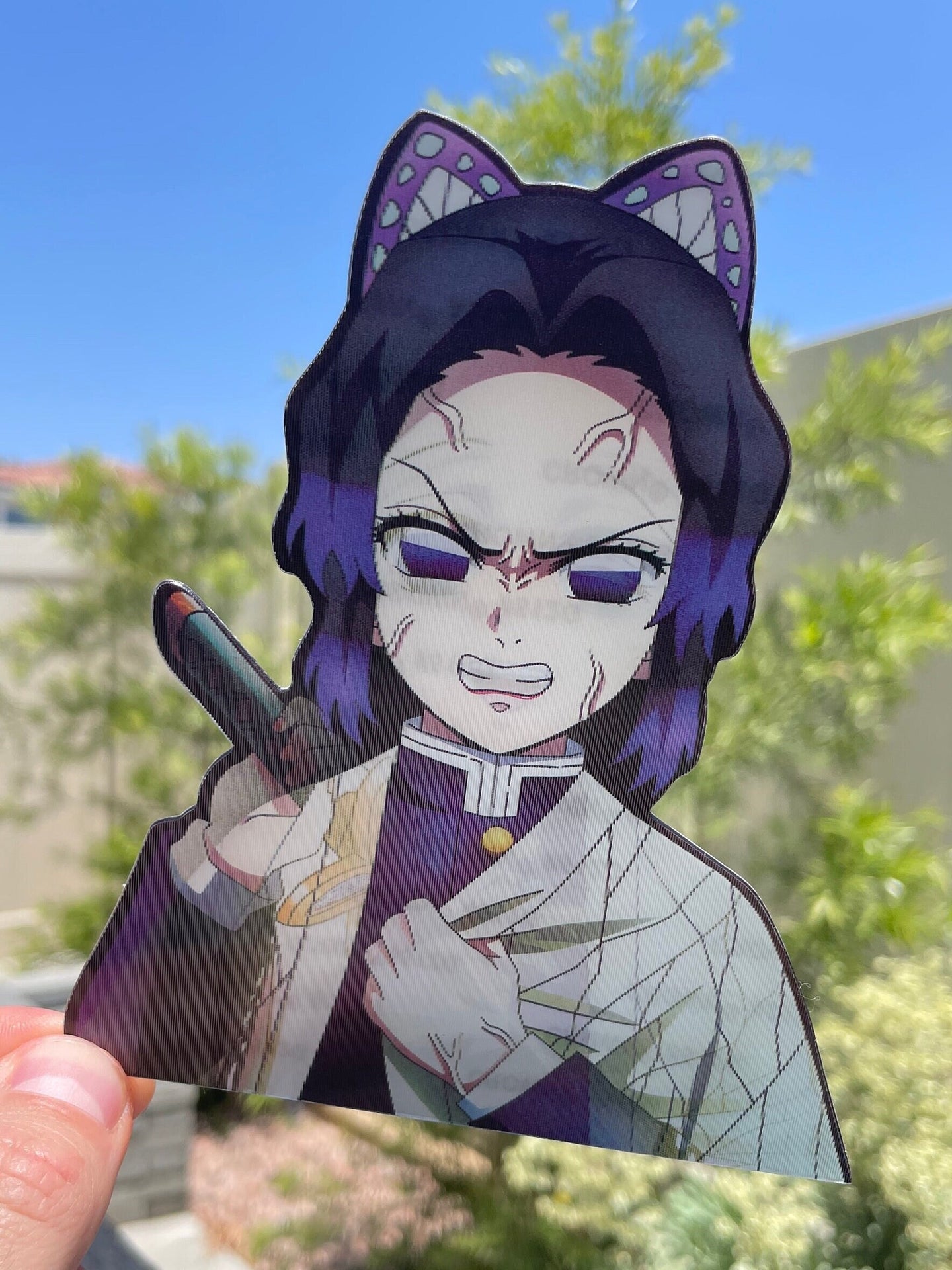 Peeker Sticker 3D Lenticular Motion Anime Style Slayer Shin V2