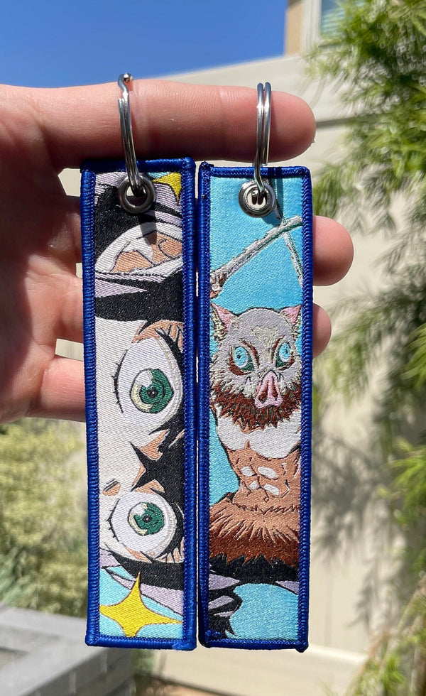 Embroidered Anime Jet Tag / Key Tag