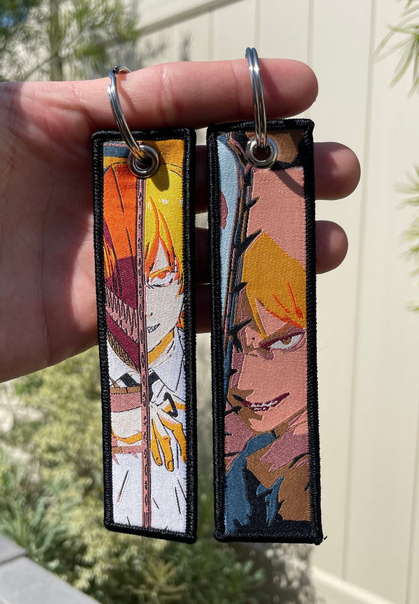 Embroidered Anime Jet Tag / Key Tag