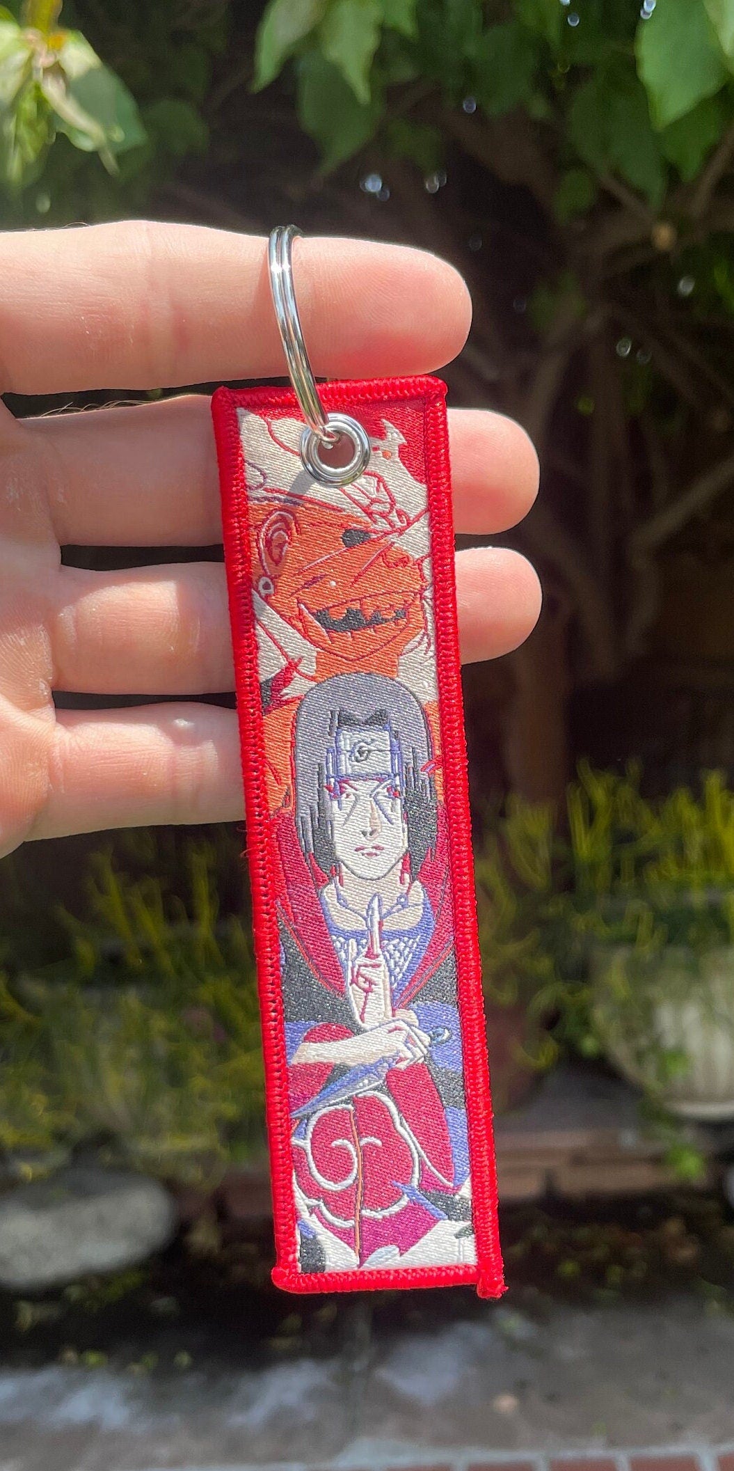 Embroidered Anime Jet Tag / Key Tag