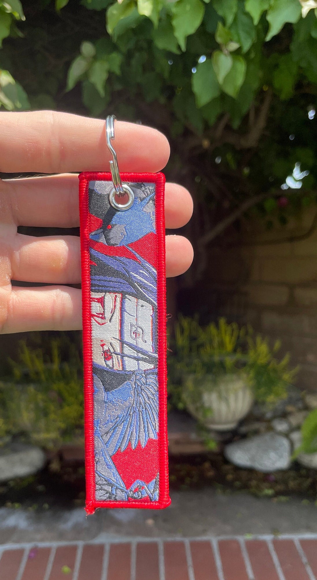 Embroidered Anime Jet Tag / Key Tag