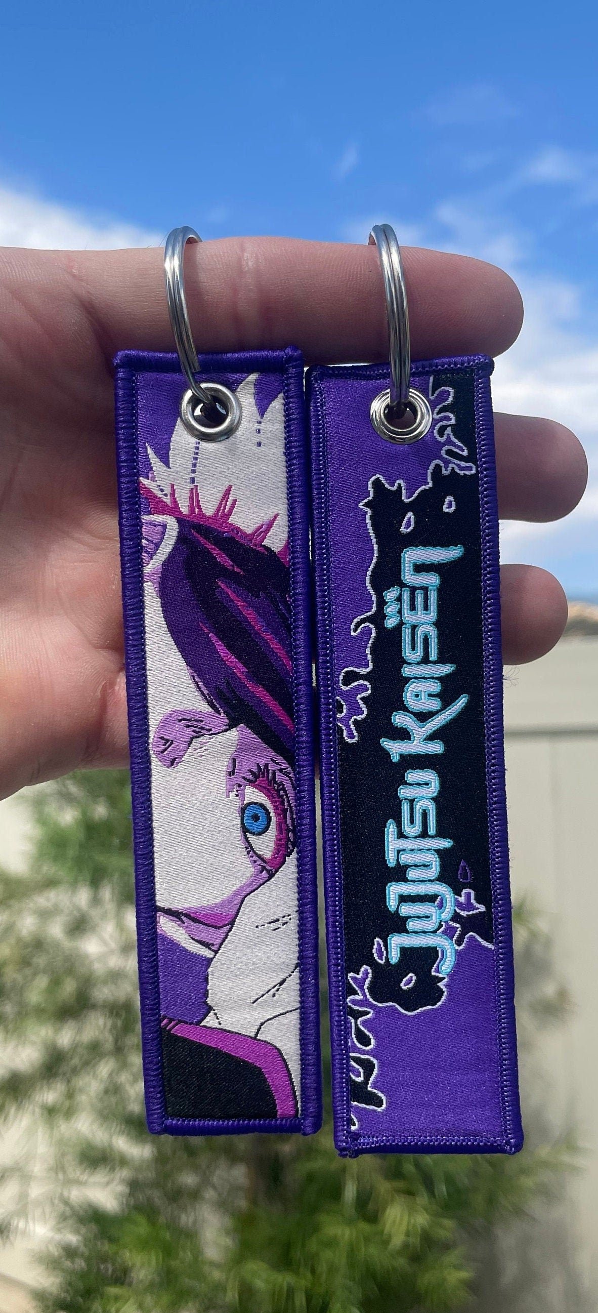 Embroidered Anime Jet Tag / Key Tag