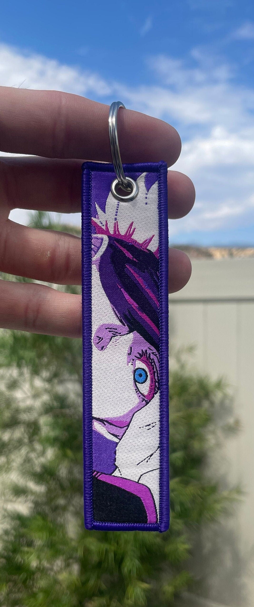 Embroidered Anime Jet Tag / Key Tag