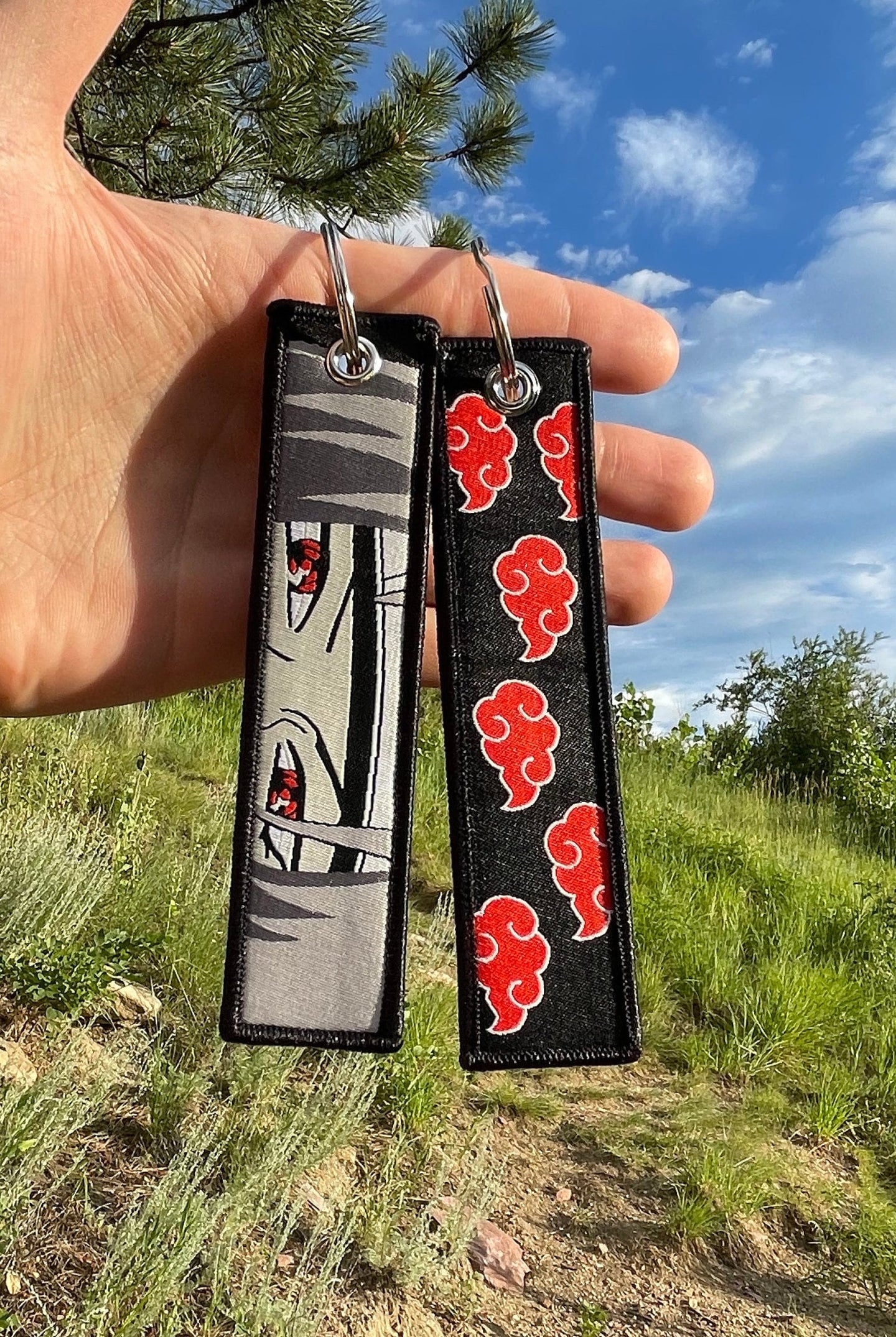 Embroidered Anime Jet Tag / Key Tag