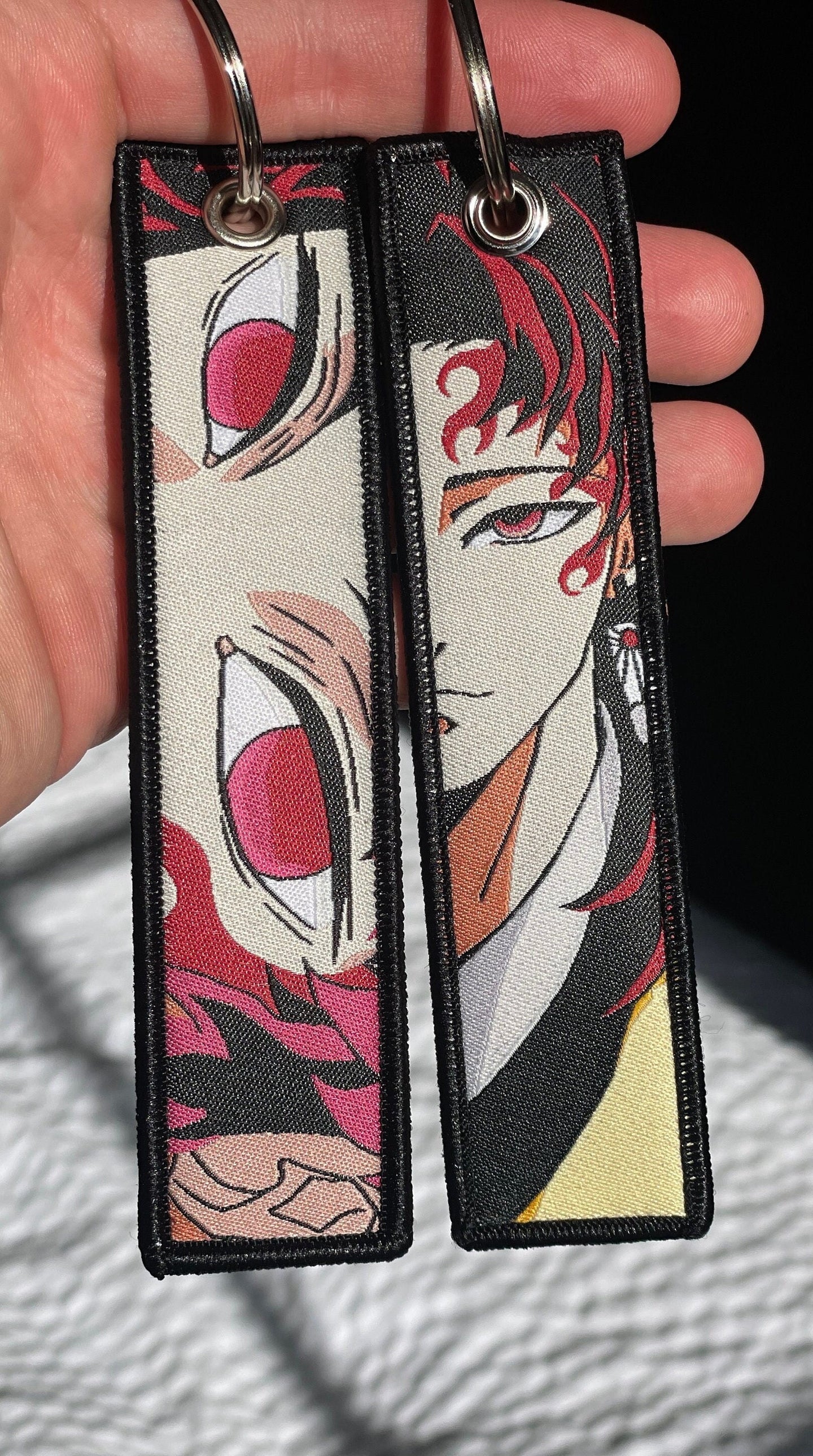 Embroidered Anime Jet Tag / Key Tag