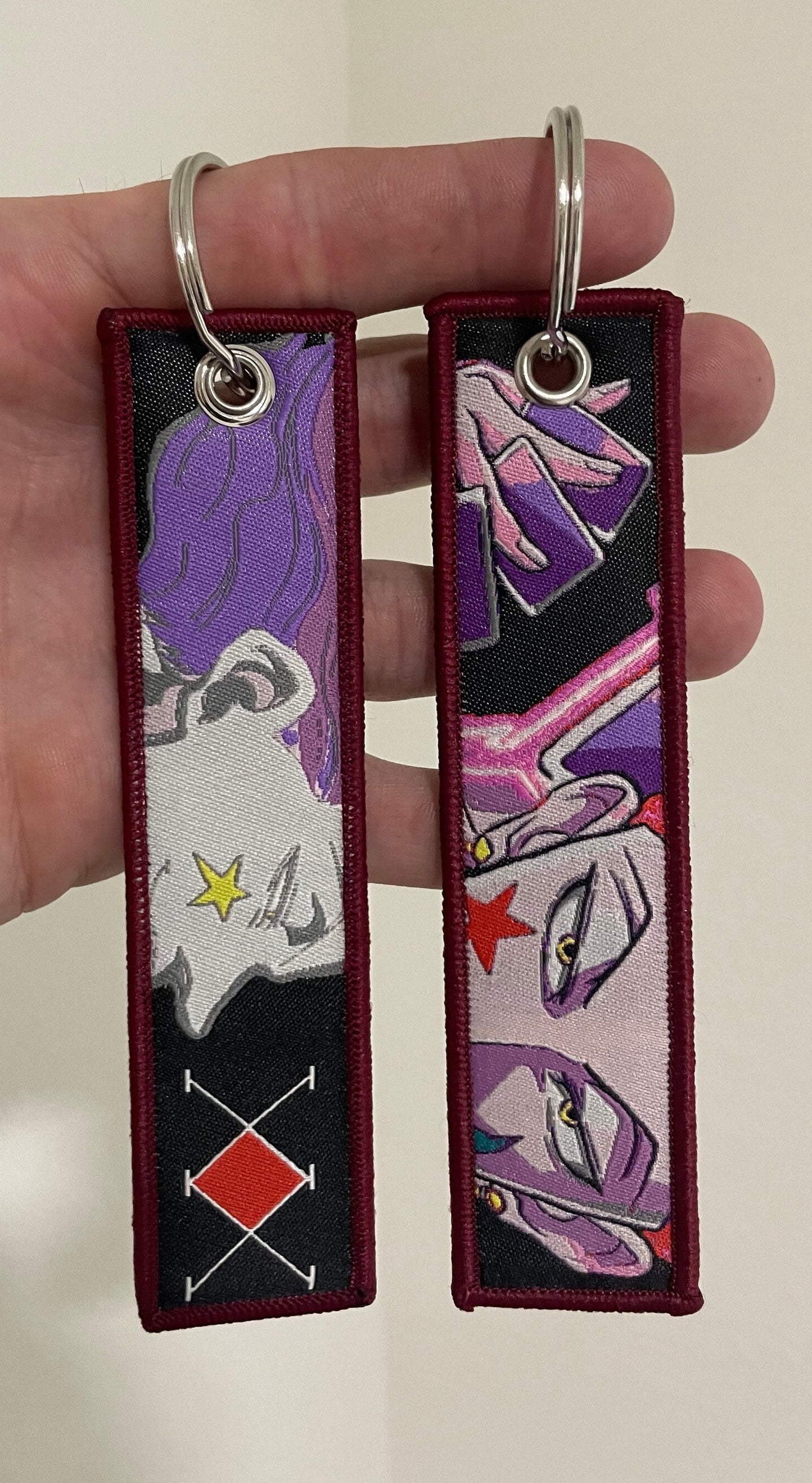 Embroidered Anime Jet Tag / Key Tag