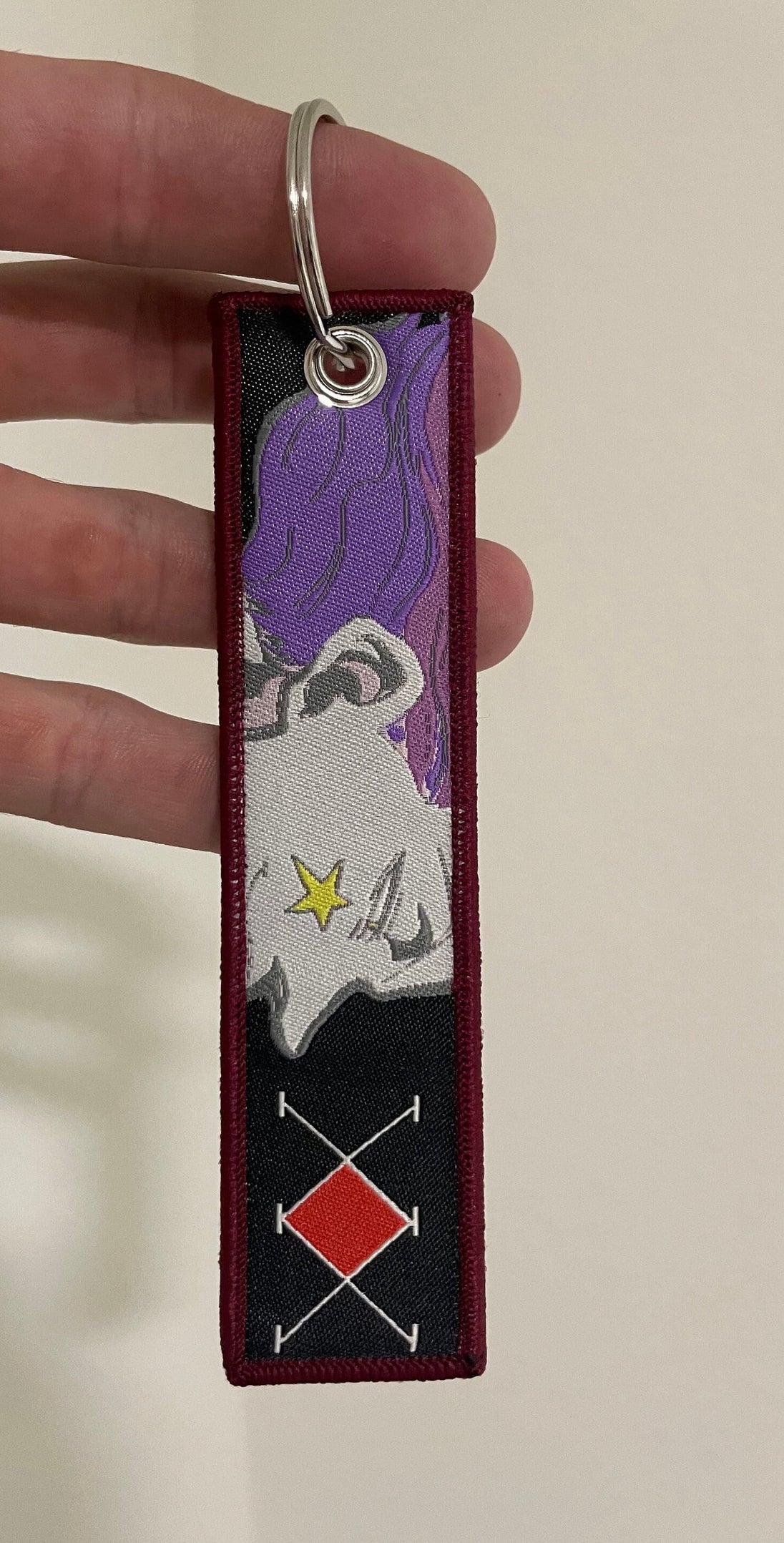 Embroidered Anime Jet Tag / Key Tag