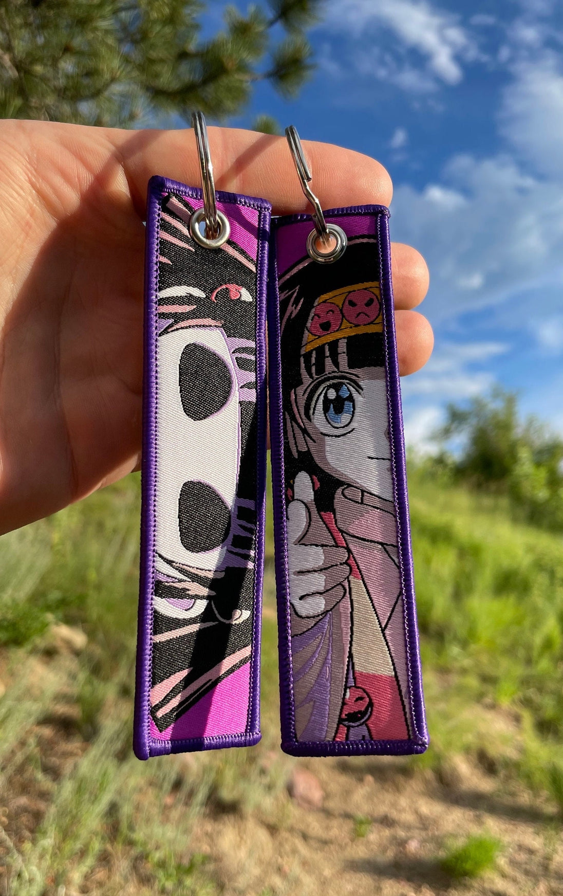 Embroidered Anime Jet Tag / Key Tag