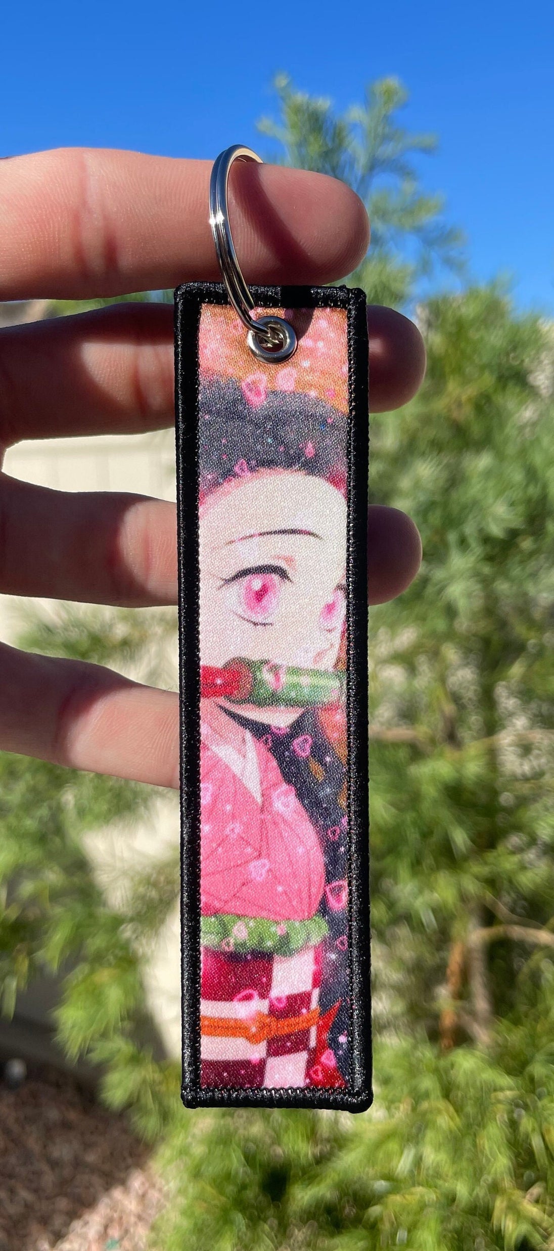 Embroidered Anime Jet Tag / Key Tag