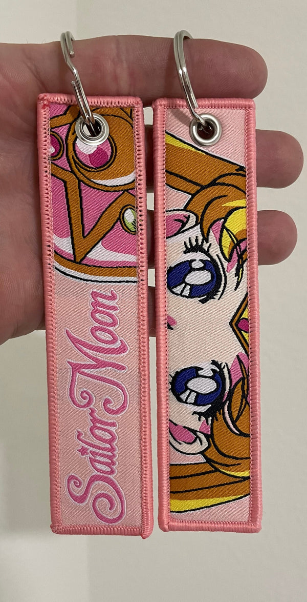 Embroidered Anime Jet Tag / Key Tag