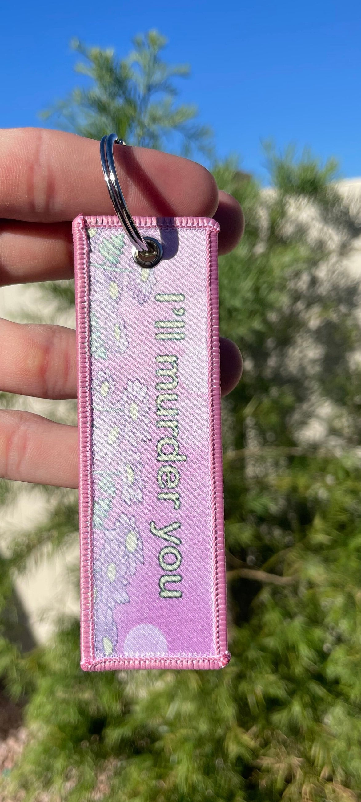 Embroidered Anime Jet Tag / Key Tag