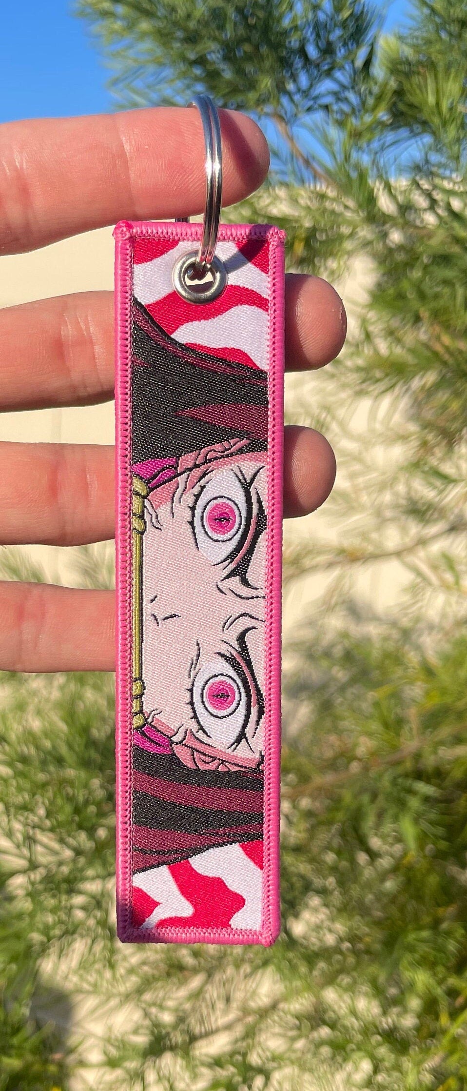 Embroidered Anime Jet Tag / Key Tag