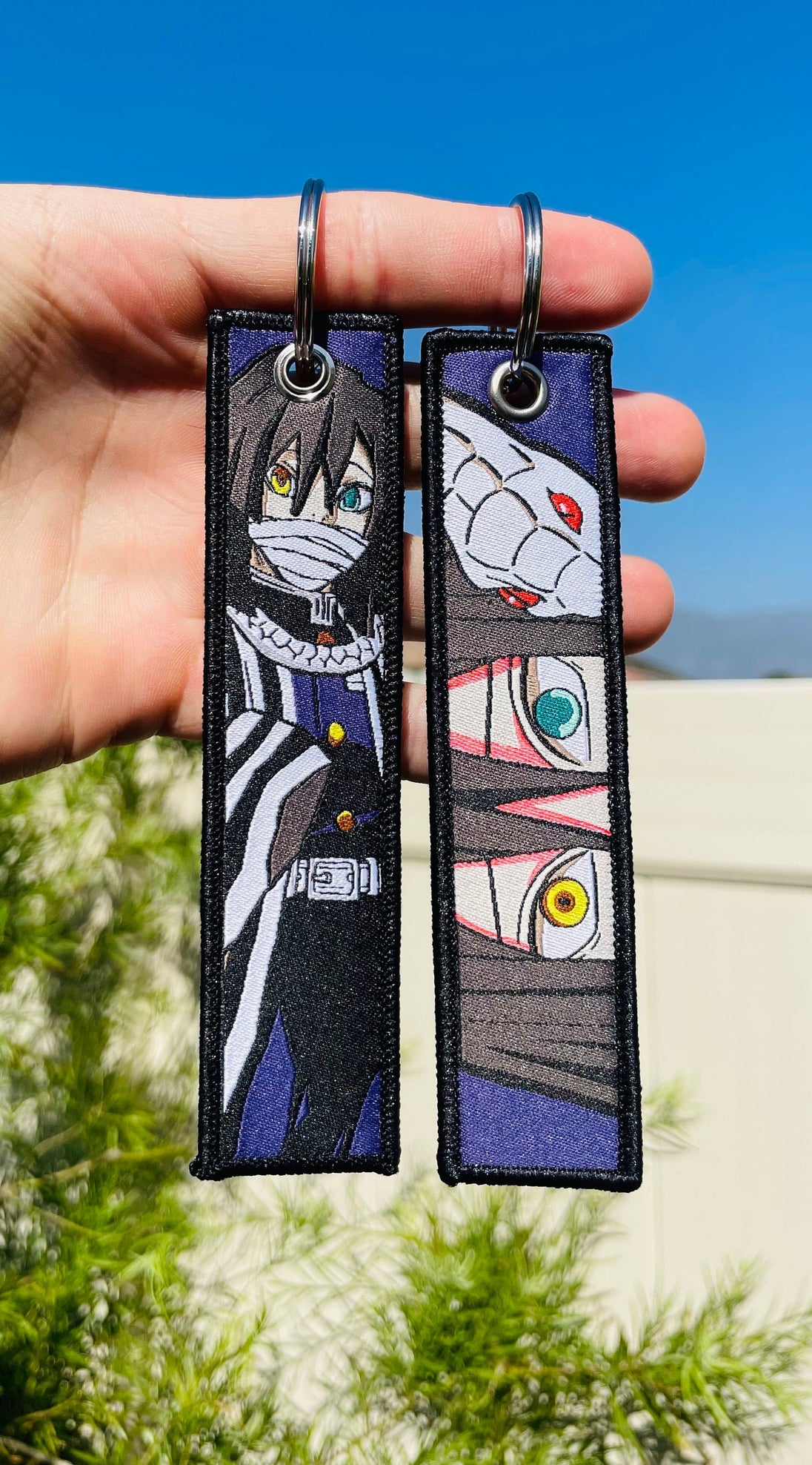 Embroidered Anime Jet Tag / Key Tag