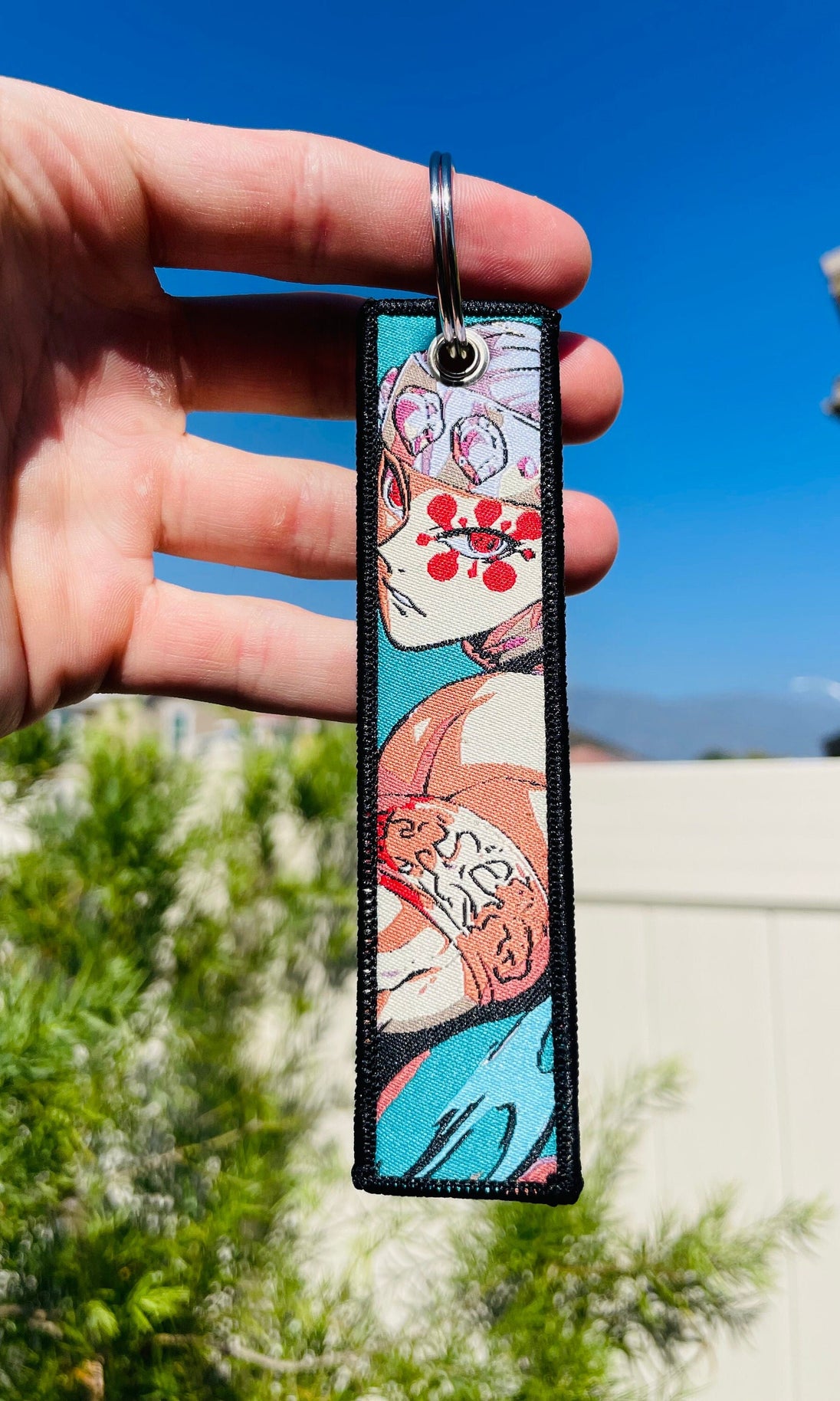 Embroidered Anime Jet Tag / Key Tag