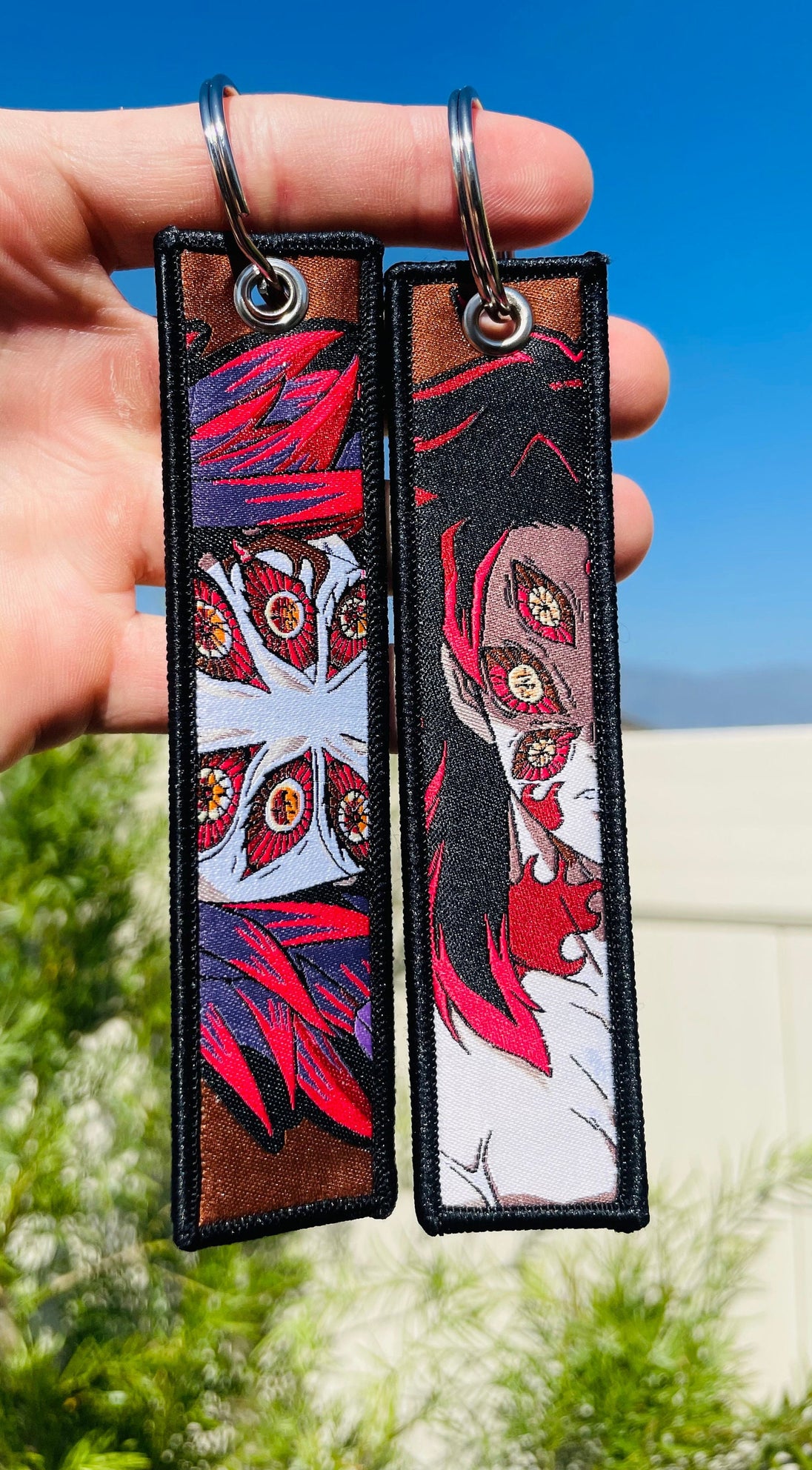 Embroidered Anime Jet Tag / Key Tag